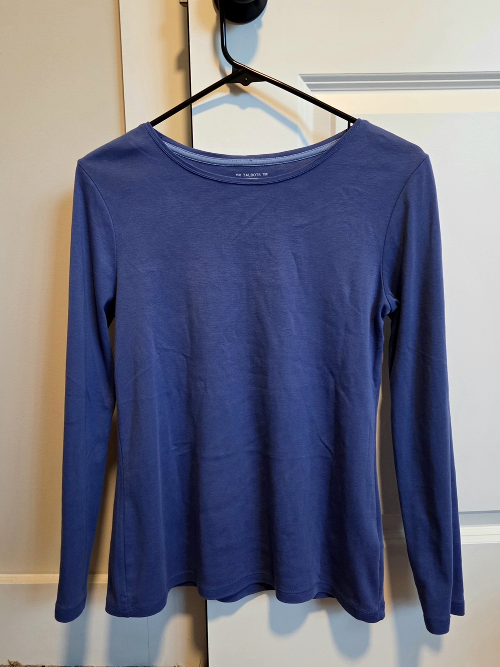 Talbots Blue Long-Sleeve Crewneck Top